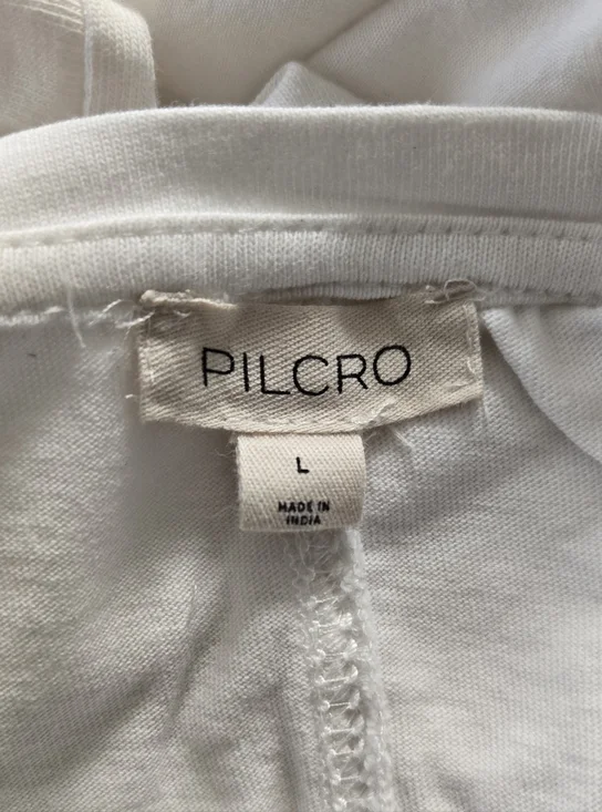 Pilcro White Maxi Dress with Navy and Coral Embroidery - Picture 7 of 8